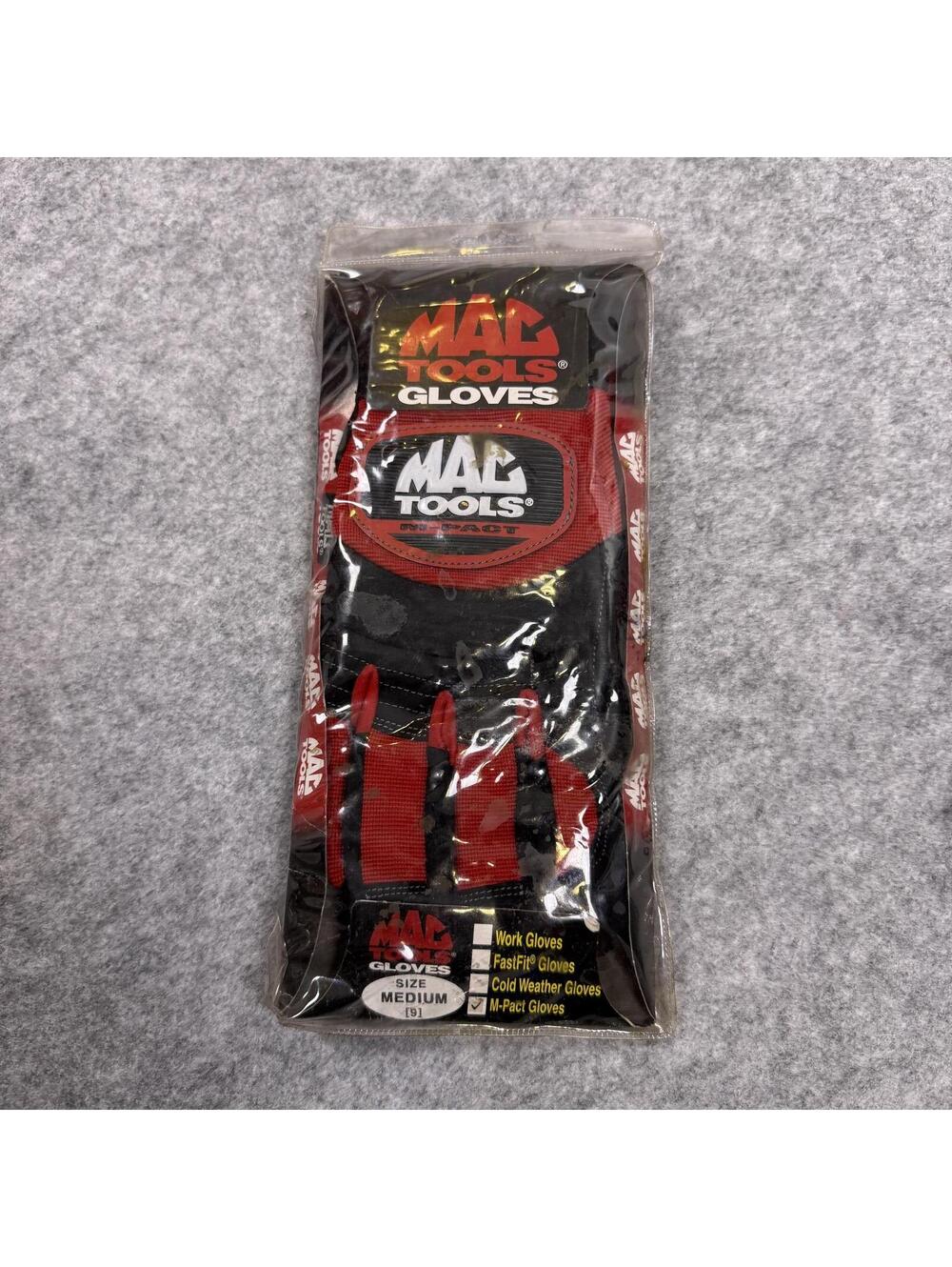 New Mac Tools M-Pact Heavy Duty Work Gloves Red Black Large Mechanics